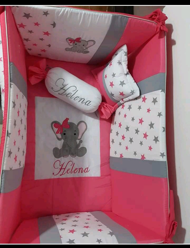 Lencería Para Corral Elefanta Rosado